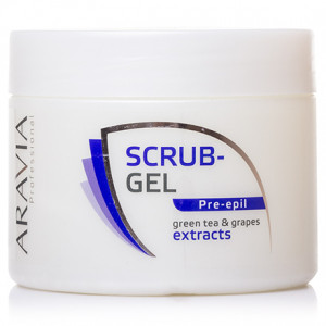 ARAVIA Professional, Скраб-гель с экстрактом зеленого чая и винограда, 300 мл (УЦЕНКА)